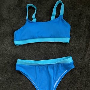 new - high waisted colour block bikini